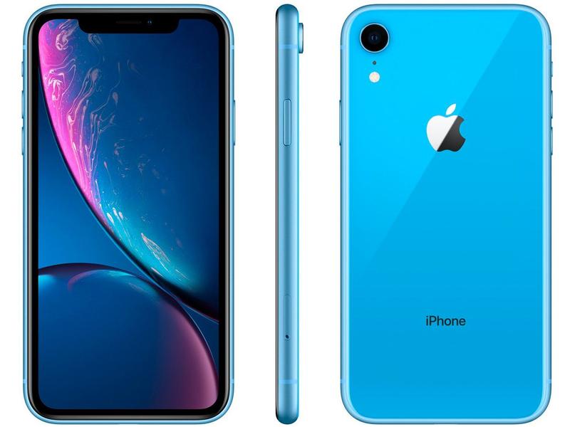 iPhone XR Apple 64GB Azul 6,1” 12MP iO - iPhone - Magazine Luiza
